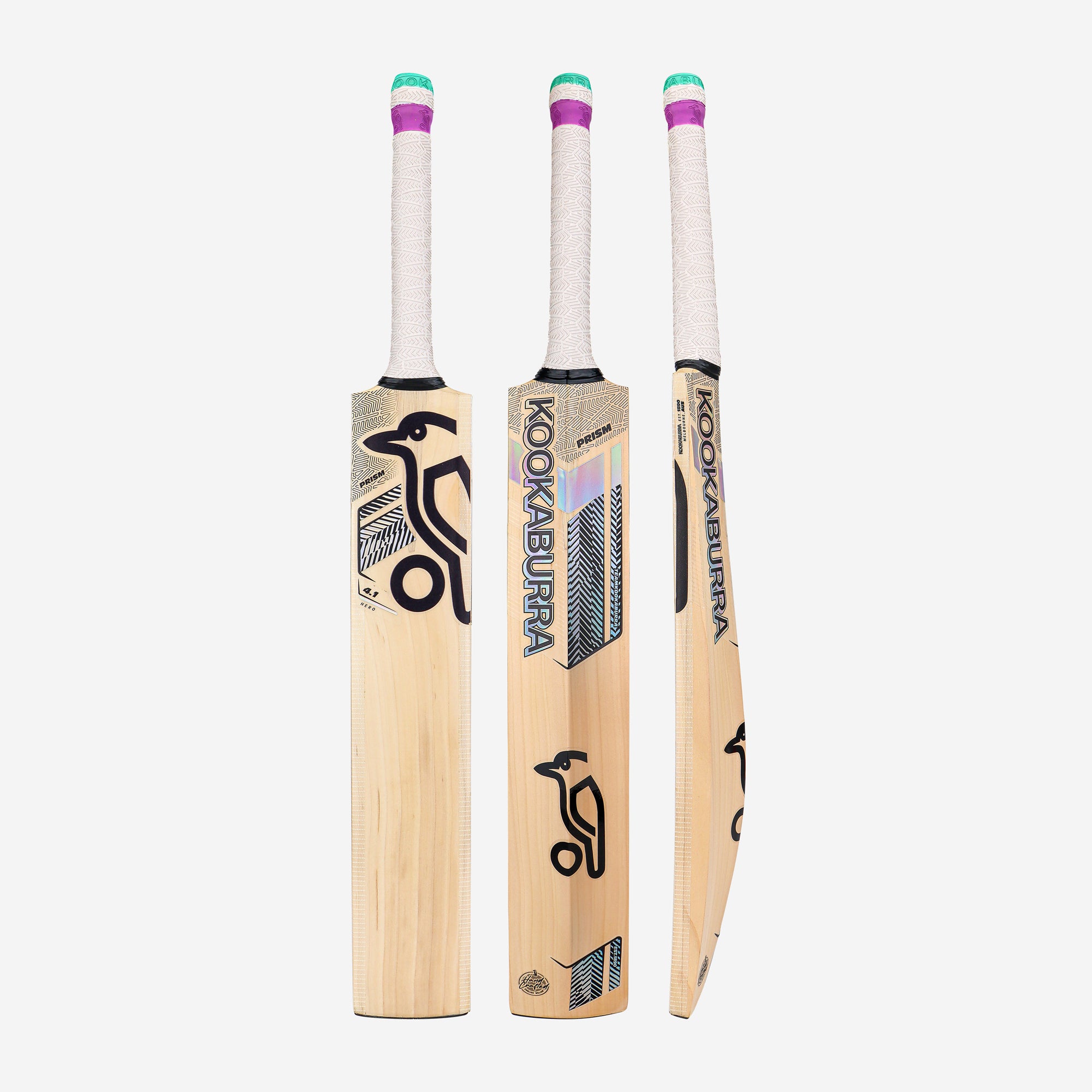 Kookaburra Prism 4.1 Hero size 5 cricket bat hybrid English willow Armourtec