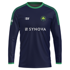 VCAI Over 40’s full sleeve training shirt in navy and green with official crest